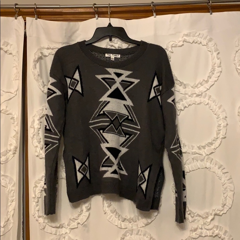 Tribal print sweater